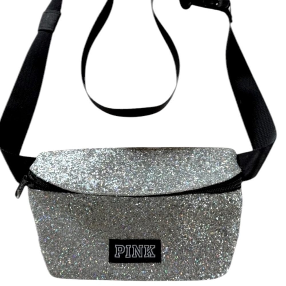 Victoria's Secret PINK Multi Bling Glitter Sparkle Fanny Pack Sling Bag